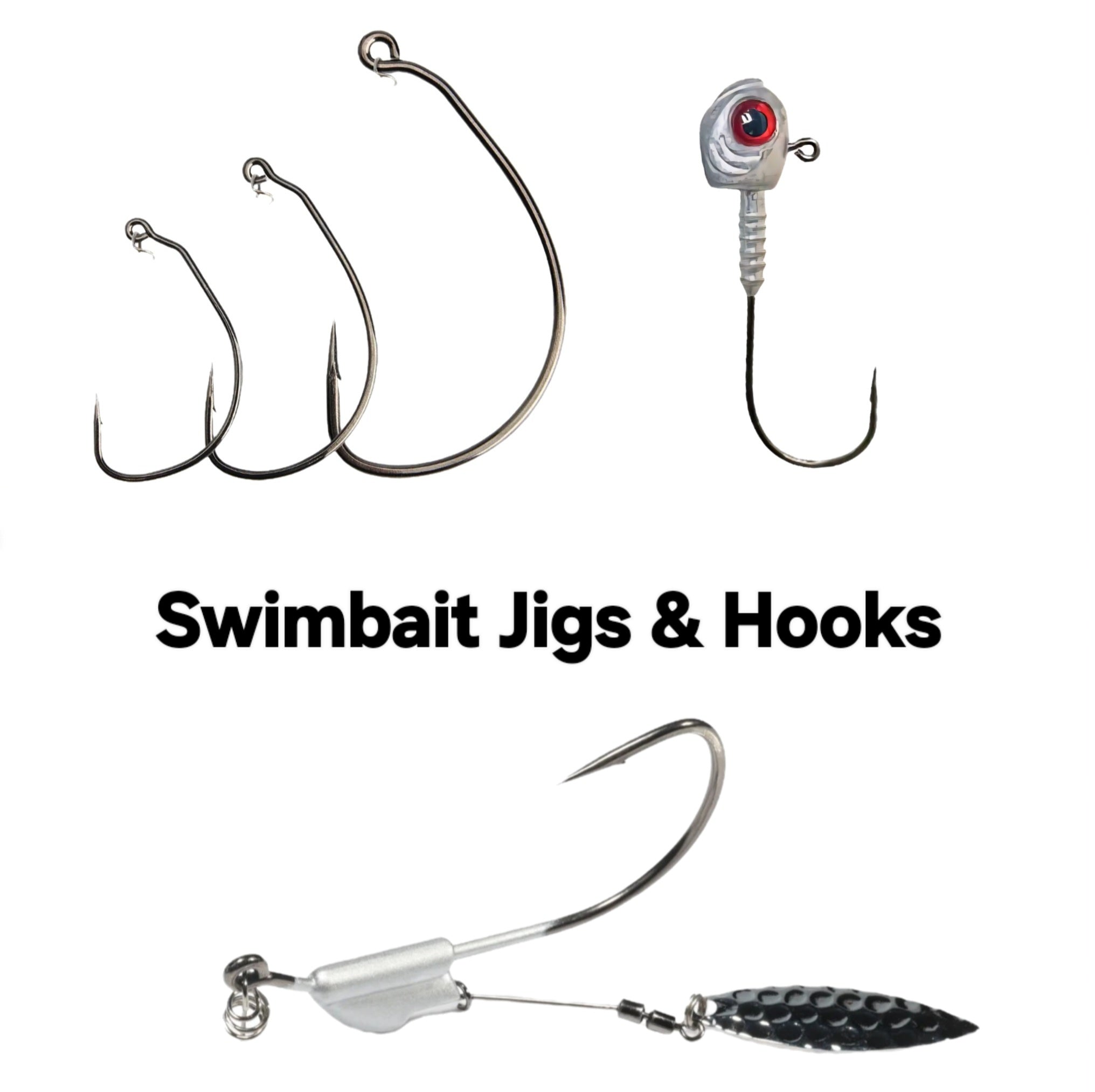 Swimbait hooks and jigs
