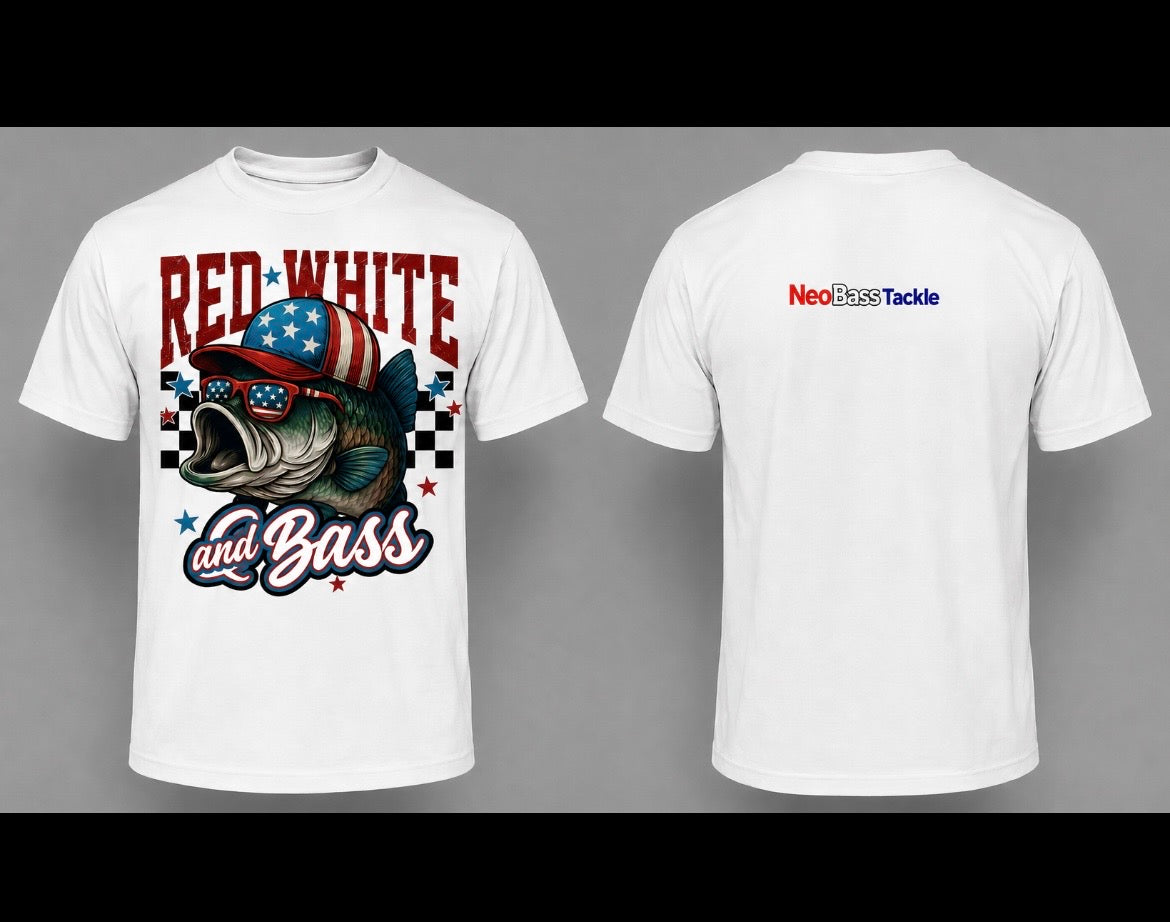 Red, White & Bass Performance Tee