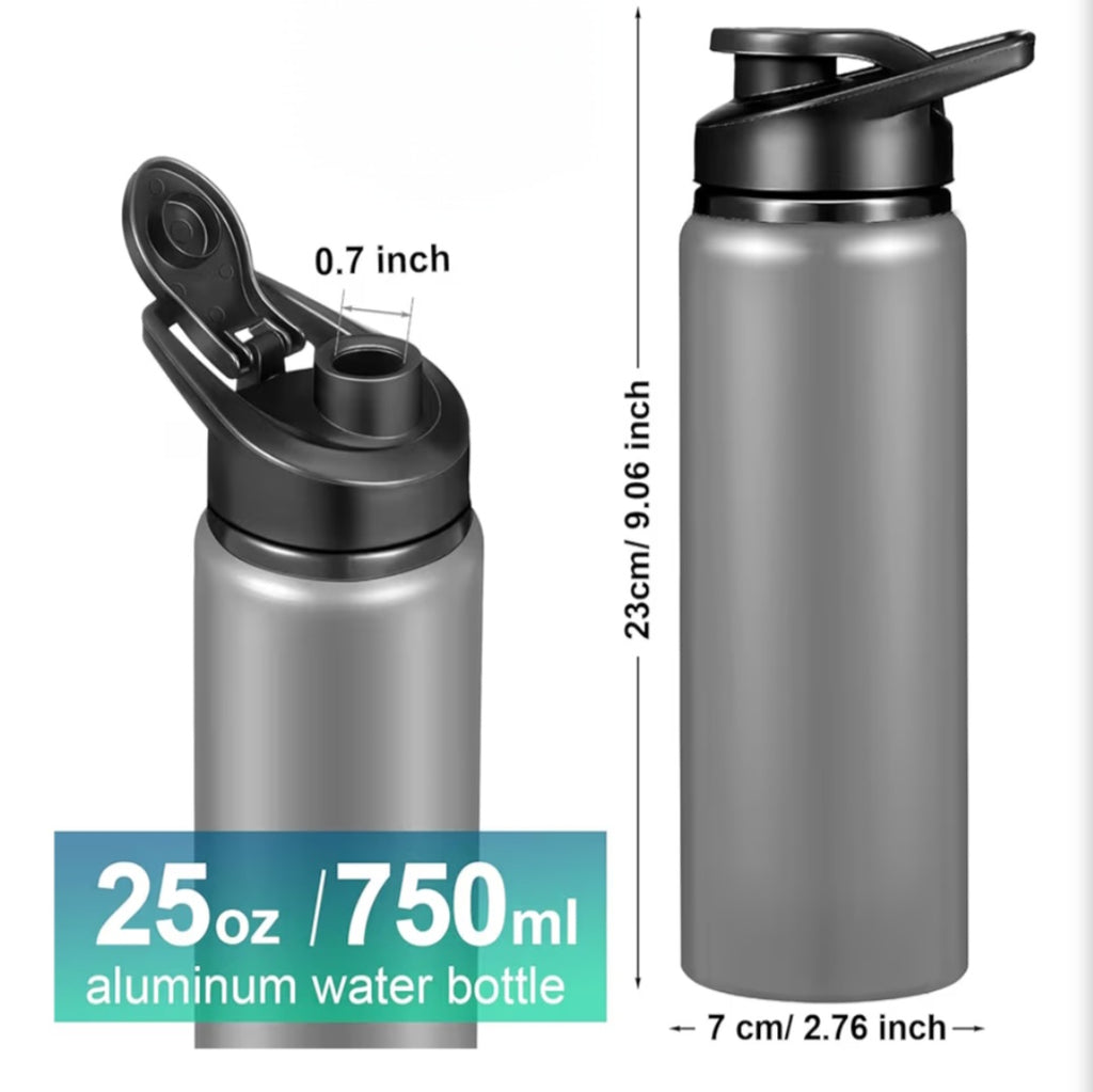 24oz Neo Bass Tackle Aluminum Water Bottle