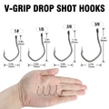 V-Grip Drop Shot hooks